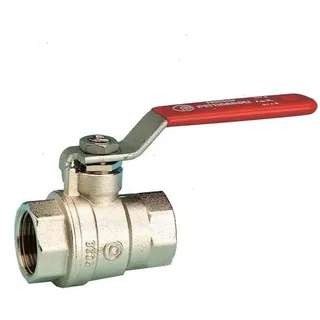 Pettinaroli F x f "new compact" fullway ball valve red steel lever 1