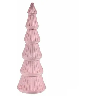 krist+ Weihnachtsbaum Samt Rosa Holz 12 x 34,5 x 12 cm (8 Stück)