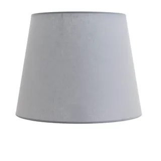 XL Lampenschirm Stoff in Grau für Stehlampen Wohnzimmer H:30 cm E27 blendarm konisch gemütlicher Leuchtenschirm WILLOW
