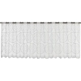ELBERSDRUCKE Bistrogardine Circolo Ösen 45 x 160 cm Weiß/Transparent 3 St.