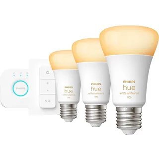 Philips Hue White Ambiance E27 8W Starter-Kit (929002468403)