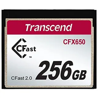 Transcend CFX650 R510/W370 CFast 2.0 CompactFlash Card 256GB