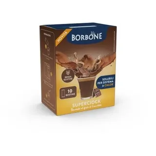 Caffe Borbone 10 Stick Superciock Präparat Solvent Getränk Al Gusto Schokolade