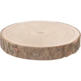 Echtholz Baumscheibe natur - 18-23cm - Deko Holz Baum Scheibe Basteln Brandmalen - Naturbelassen