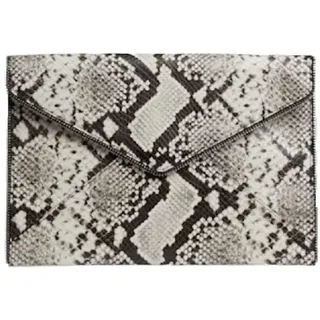 Rebecca Minkoff Damen Leo Clutch Kupplung, Natürliche Schlange/Silber