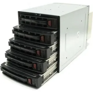 Supermicro CSE-M35TQ SATA Mobile Rack, Black, 3,7 kg, Schwarz