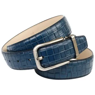 Anthoni Crown Damengürtel Leder blau 115