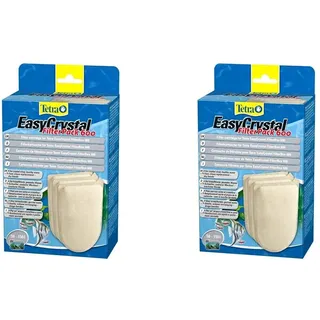 Tetra EasyCrystal Filter Pack 600 Filterpads, Filtermaterial für EasyCrystal Innenfilter, integrierter Timestrip zeigt Wechsel an, geeignet für Aquarien von 50-150 Liter, 3 Stück (Packung mit 2)