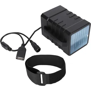 Tragbarer Lithium-Batteriepack-Behälter, wasserdichte Box, Kunststoff, schwarz, für Fahrradlicht und Kopflampe