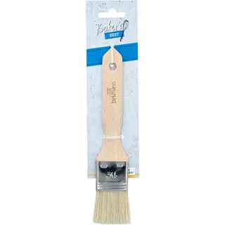 Birkmann, Bakers Best, Backpinsel, 3,5 cm, Holz, Lebensmittelecht, Geschmacksneutral, Aus unbehandeltem Buchenholz, 424142