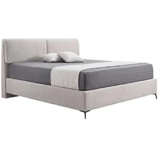 hülsta Boxspringbett , Naturfarben , Metall , H2 + H3 , 7-Zonen , Höhe ca. 26 cm , 180x200 cm , gepolstertes Kopfteil , Schlafzimmer, Betten, Doppelbetten
