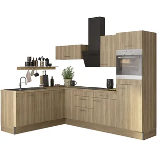 OPTIFIT Küchenzeile Klara 200 x 270 cm braun