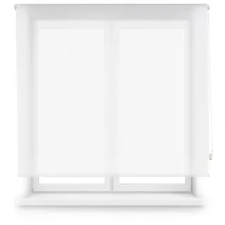 Blindecor Verdunkelungsrollo nach Maß | Farbe Weiß | Rollo Screen 110 x 180 cm (Breite x Höhe) Stoffgröße 107 x 175 cm | Rollo für Fenster