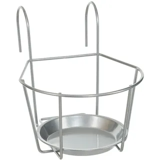 Dehner Blumentopfhalter Banbury, ca. 21 x 24 x 22 cm, Metall, silber