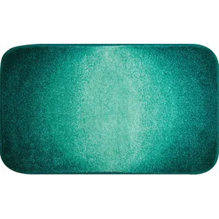 Grund Badteppich 100% Polyacryl, ultra soft, rutschfest, ÖKO-TEX-zertifiziert, 5 Jahre Garantie, MOON, Badematte 60x100 cm, petrol