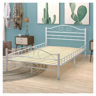 Lattenrost 70 x 200 cm mit 17 Latten, Holzlattenrost für Einzelbetten, tragende Struktur aus verstärktem Eisen, Einbaugestell für verschiedene Betten und Matratzen