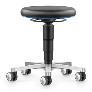 bimos Arbeitshocker Medical blau, schwarz Kunstleder