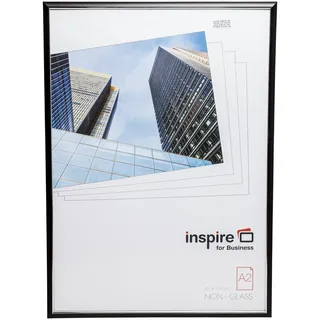 Hampton Frames | Bilderrahmen, A2, 14 mm, schwarz | Easy Loader System, leichte Handhabung, modernes Design | Für Poster und Fotos, stilvolle Präsentation