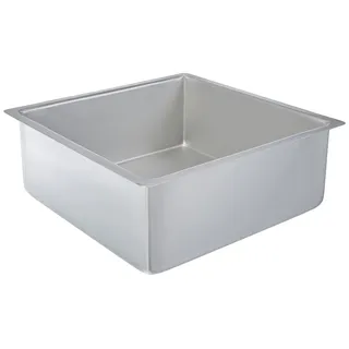 DECORA 0062606 Profi-BACKFORM QUADRATISCH AUS ELOXIERTEM Aluminium cm 25X25X10, Silber
