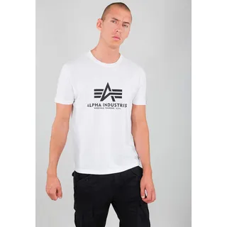 Alpha Industries Basic Ml T-Shirt weiß, S,