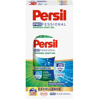 Persil Universal Kraft-Gel (130 Waschladungen), Flüssigwaschmittel mit Tiefenrein Technologie, Waschmittel für reine Wäsche und hygienische Frische für die Maschine, wirksam ab 20 °C