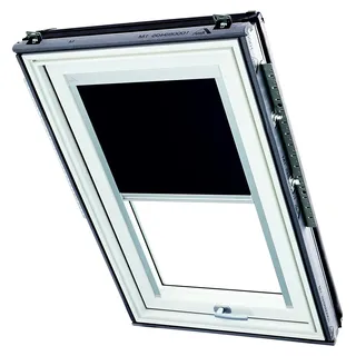 Verdunkelungsrollo - Nahezu vollständige Verdunkelung - Führungsschiene Silber - Für Dachfenster Baureihe Designo R6/R8, i8 und Classic 64/84 - Größe 074/118 | 07/11 - Farbe Blau