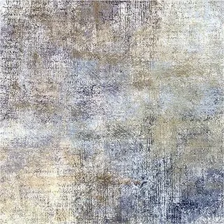 SRTJURFG rutschfeste Quadratisch Teppiche Abstraktes Design blau Groß Schutzmatten für Wohnzimmer, Schlafzimmer, Kinderzimmer, 140 x 140 cm