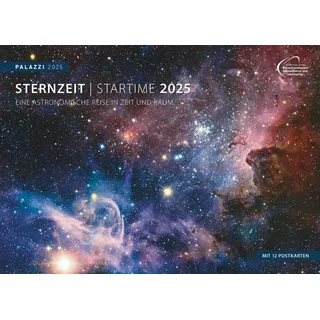 Palazzi - Sternzeit 2025 Wandkalender, 70x50cm, Posterkalender mit brillanten Aufnahmen aus unserem Universum, eine astronomische Reise in Zeit und ... Eine astronomische Reise in Zeit und Raum