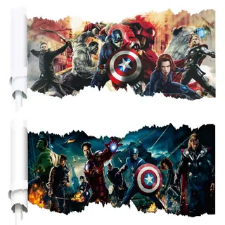 Kibi 2PCS Ironman Marvel Avengers Kinder Wandaufkleber Wandüber Wall Art Wandtattoo Ironman Wandaufkleber Ironman Wandsticker Iron Man