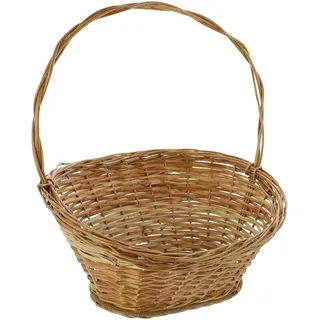 Geschenkkorb "Natur" mittel, Präsentkorb leer, Weide, Weidenkorb, Dekokorb | Geschenkekorb zum befüllen, Flechtkorb