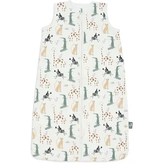 Jollein Jersey Schlafsack Baby - Jungle Jambo - 90 cm - 100% Baumwolle - 0.5 TOG - Sommerschlafsack Baby - Oeko-Tex Zertifiziert