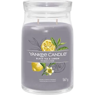 Yankee Candle Black Tea & Lemon Duftkerze 567 g gelb