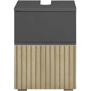 Home Affaire Waschbeckenunterschrank Wisla Siphonausschnitt, Breite 40 cm, Höhe 55 cm grau