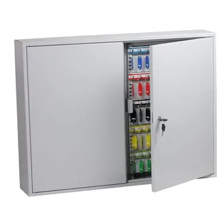 Phoenix KC0607K Schlüsselkasten grau mit 600 Haken Zylinderschloss