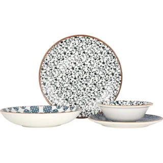 Bonna Geschirrset - Calif - 24 teilig - 6 Personen - Porzellan - Bunt