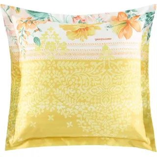 Bassetti Satin-Kissenhülle einzeln CASABLANCA Farbe Y1 GELB Größe 65x65 - Gelb