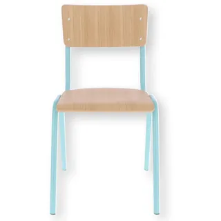 JAN KURTZ Zero Esszimmerstuhl Eiche beige/türkis
