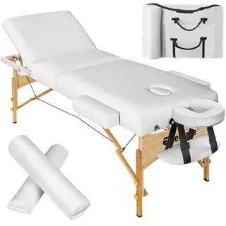 tectake Massageliege-Set 3 Zonen Somwang,218 x 102 x 90 cm,weiß , Textil , 108x90x218 cm , Freizeit & Co, Wellness & Gesundheit, Gesundheit