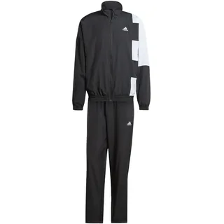 Adidas Herren Sportswear Colorblock Track Suit Trainingsanzug, Black/White, S