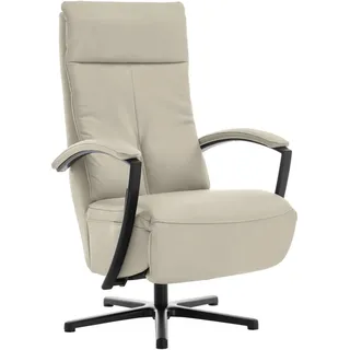 Beldomo Speed Relaxsessel , Ecru , Leder , Echtleder , Rindleder , 76x112x83 cm , Goldenes M , Fußauswahl, Lederauswahl, Stoffauswahl, Relaxfunktion, Liegefunktion , Wohnzimmer, Sessel, Ledersessel