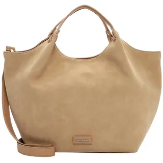 Shopper EMILY & NOAH "Shopper E&N Jeanna", Damen, Gr. B/H/T: 52cm x 30cm x 14cm 0, beige (sand 420), Polyurethan, Taschen Shopper