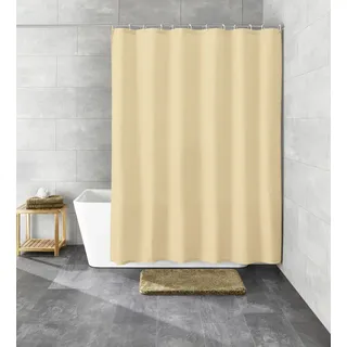 KLEINE WOLKE Duschvorhang Kito 120 x 200 cm beige