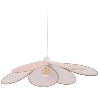 ATMOSPHERA CREATEUR D'INTERIEUR Kinder Pendelleuchte, Rosa, Blütenblätter Geflochten, L 64 x B 18 x H 64 cm