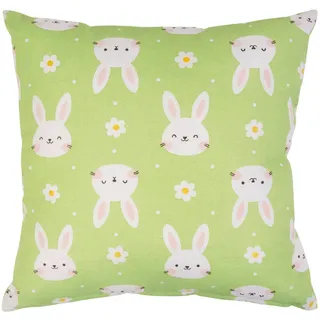 Esposa Zierkissen , Grün , Textil , Ostern , Füllung: Polyester,Polyester , 40x40 cm , Reach, Bsci, Oeko-Tex® Standard 100 , bügelfrei , Heimtextilien, Wohntextilien, Kissen, Zierkissen