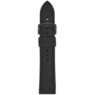 Fossil Uhrenband für Herren 22 mm LiteHide-Leder schwarz, S221501