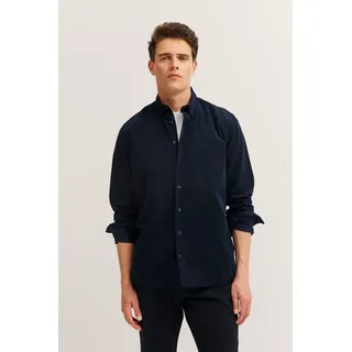 Bugatti Langarmhemd »Soft Cotton« im Modern Fit mit Button-Down-Kragen