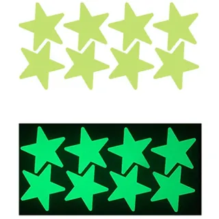 Wambere 16 Stück 5cm Leuchtende Sterne Wandaufkleber,Selbstklebend Leuchtsterne Wandsticker Kinderzimmer Junge Mädchen Wandtattoo für DIY Wanddekoration Schlafzimmer Wohnzimmer Heimdekoration,