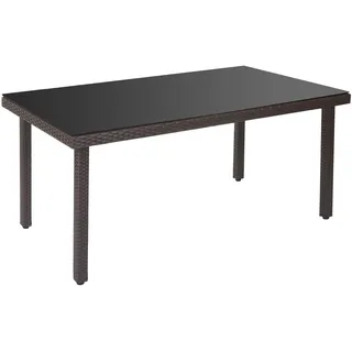Mendler Cava Gartentisch 160 x 90 x 75 cm Braun