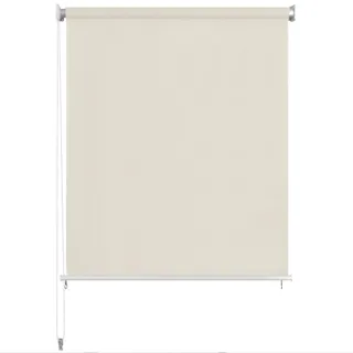 vidaXL Außenrollo 165 (B) x 140 (H) cm Cremeweiß - Creme