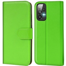 Verco Handyhülle für Samsung Galaxy A23 5G Hülle, Bookcase Tasche Flipcover für Samsung A23 4G 5G Case [Kartenfächer/Aufstellfunktion], Grün
